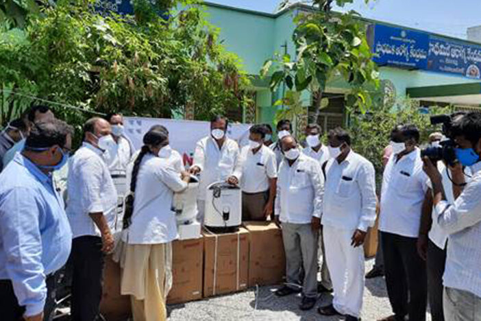 Oxygen Concentrators Distribution to Addakal & Devarakdara Villages