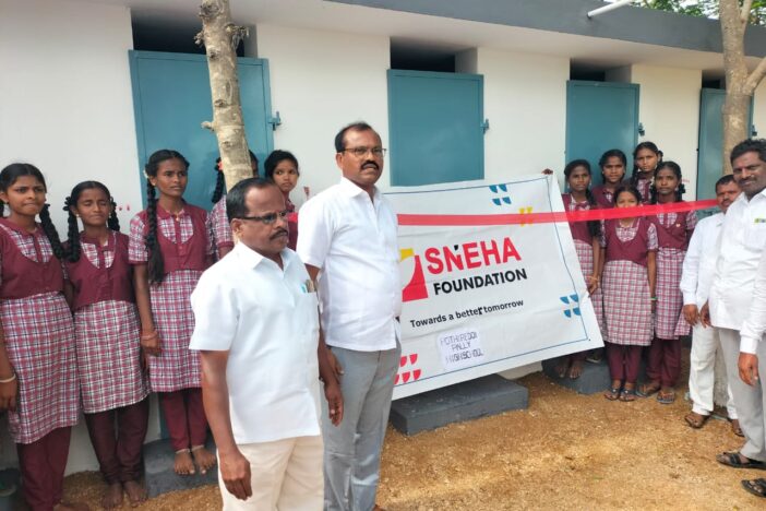 Built New Girls Toilet Complex at ZPHS, Pothireddypally