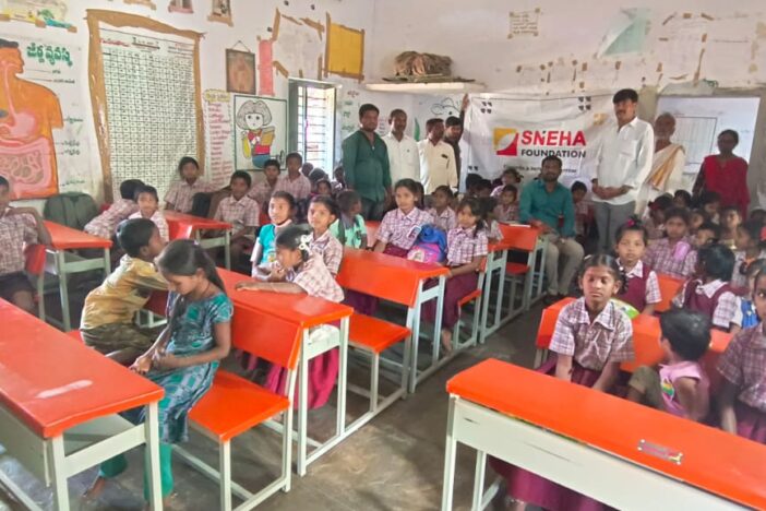 Distributed Note Books and Dual Desks at Primary School Nagarala