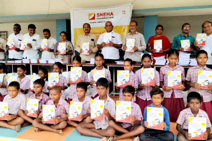 Distributed Note Books at Mandal Parishad School, Ponnakal